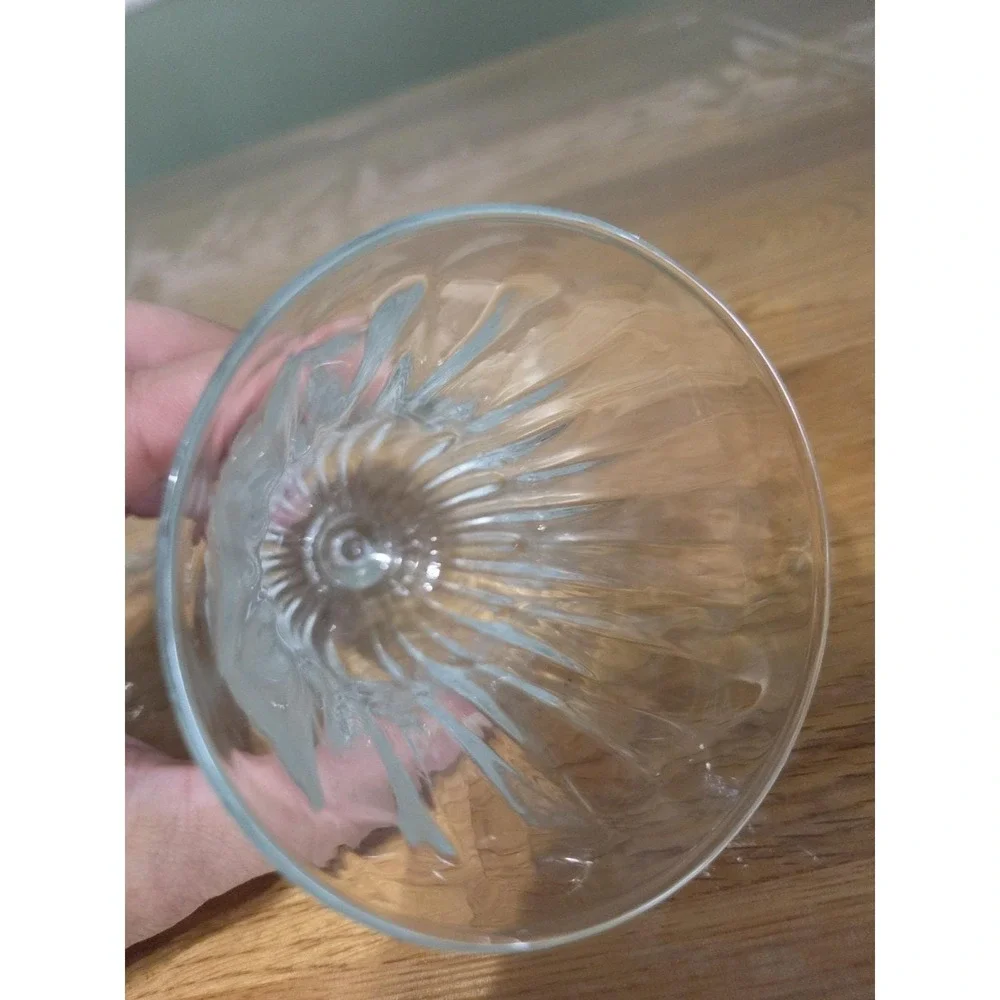 2 Vtg Home Interiors HomCo Chantilly  Glass Bell Peg Votive Candle Holder